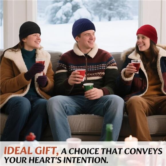 Wool Fisherman Beanies for Men Women Lightpurple - Picture 6 of 7